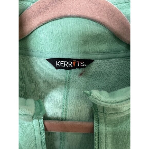 Kerrits Fleece Quarter Zip Size Large ? Mint Navy Pullover Equestrian Horse - Picture 4 of 8